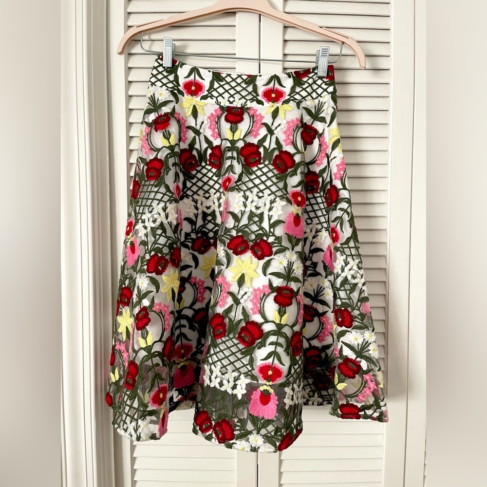 Stunning Floral Embroidered Women's Skirt